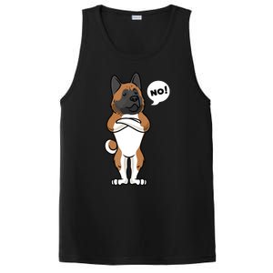 Stubborn American Akita Dog PosiCharge Competitor Tank