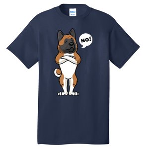 Stubborn American Akita Dog Tall T-Shirt