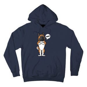 Stubborn American Akita Dog Tall Hoodie