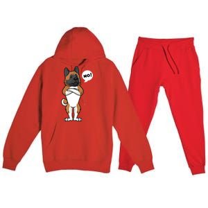 Stubborn American Akita Dog Premium Hooded Sweatsuit Set