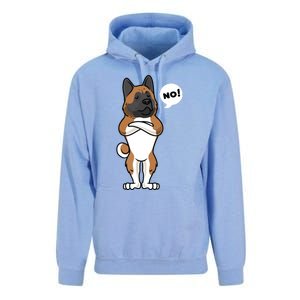 Stubborn American Akita Dog Unisex Surf Hoodie