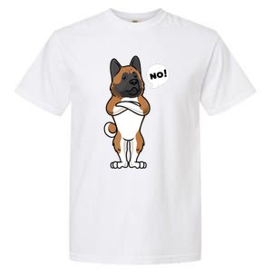 Stubborn American Akita Dog Garment-Dyed Heavyweight T-Shirt