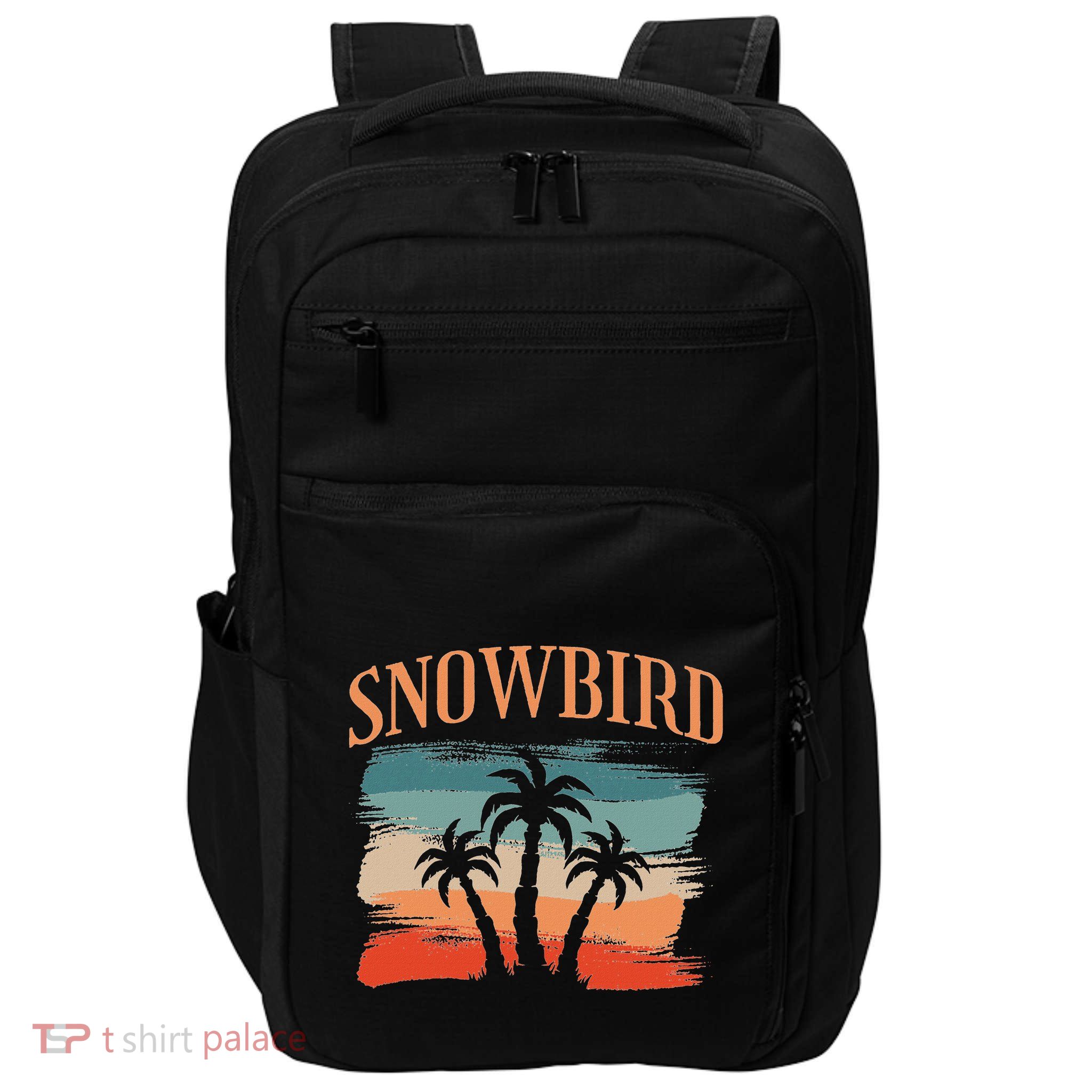 Snowbird Adults And Vacation Blue Impact Tech Backpack
