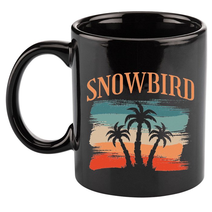 Snowbird Adults And Vacation Blue 11oz C Handle Ceramic Mug