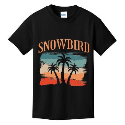 Snowbird Adults And Vacation Blue Kids T-Shirt