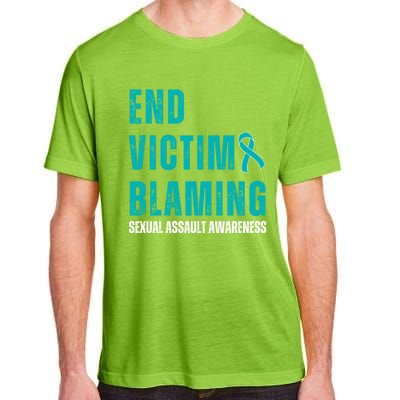 Sexual Assault Awareness Month End Victim Blaming Quote Gift Adult ChromaSoft Performance T-Shirt