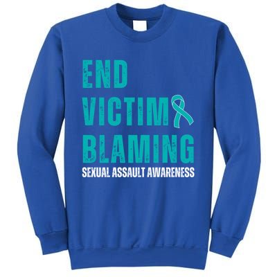 Sexual Assault Awareness Month End Victim Blaming Quote Gift Sweatshirt