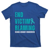 Sexual Assault Awareness Month End Victim Blaming Quote Gift T-Shirt