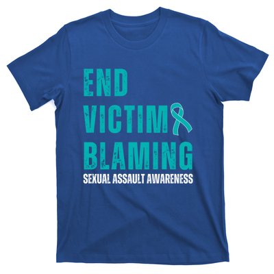 Sexual Assault Awareness Month End Victim Blaming Quote Gift T-Shirt