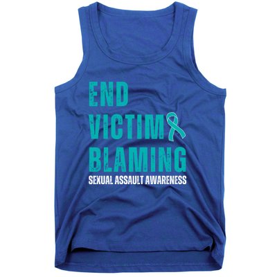 Sexual Assault Awareness Month End Victim Blaming Quote Gift Tank Top