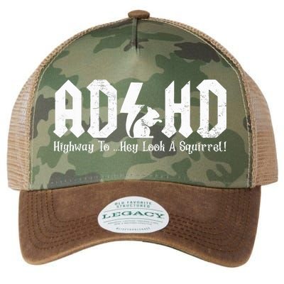 Squirrels Animal Adhd Highway To Hey Look A Squirrel Legacy Tie Dye Trucker Hat