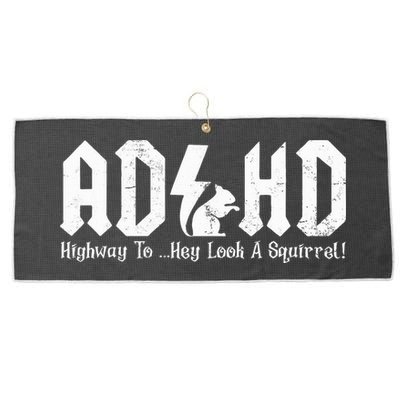 Squirrels Animal Adhd Highway To Hey Look A Squirrel Large Microfiber Waffle Golf Towel