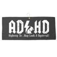 Squirrels Animal Adhd Highway To Hey Look A Squirrel Large Microfiber Waffle Golf Towel
