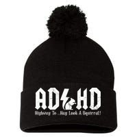 Squirrels Animal Adhd Highway To Hey Look A Squirrel Pom Pom 12in Knit Beanie