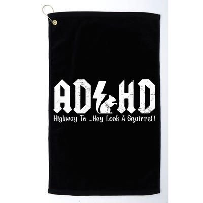 Squirrels Animal Adhd Highway To Hey Look A Squirrel Golf Towel