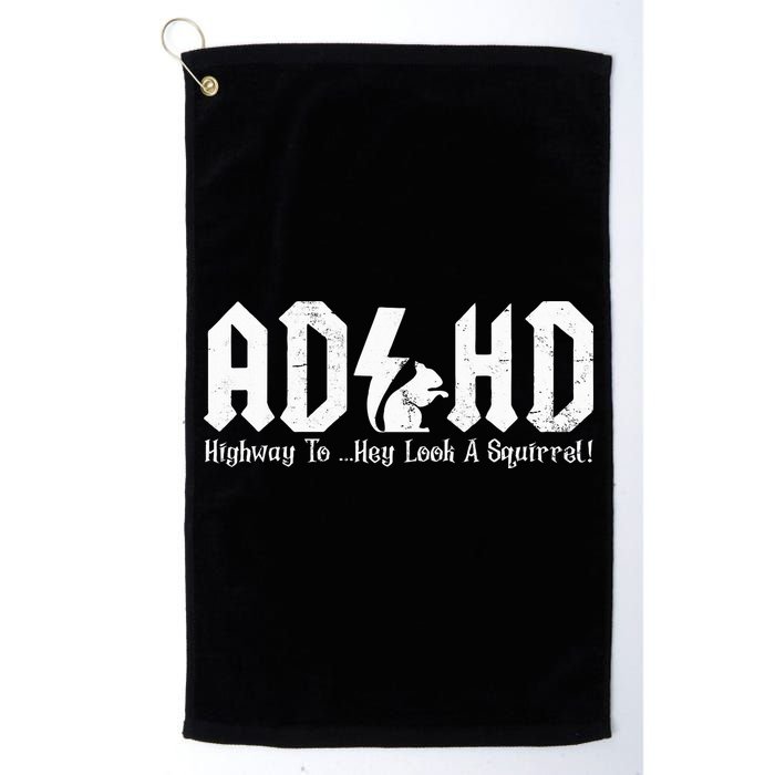Squirrels Animal Adhd Highway To Hey Look A Squirrel Golf Towel