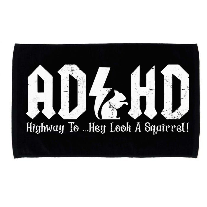 Squirrels Animal Adhd Highway To Hey Look A Squirrel Microfiber Hand Towel