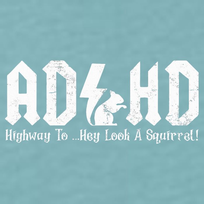 Squirrels Animal Adhd Highway To Hey Look A Squirrel Sueded Cloud Jersey T-Shirt