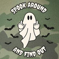 Spook Around And Find Out Halloween Ghost Ghoul Legacy Tie Dye Trucker Hat