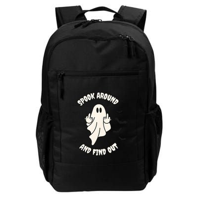 Spook Around And Find Out Halloween Ghost Ghoul Backpack