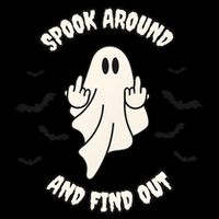 Spook Around And Find Out Halloween Ghost Ghoul 16 in Basic Backpack