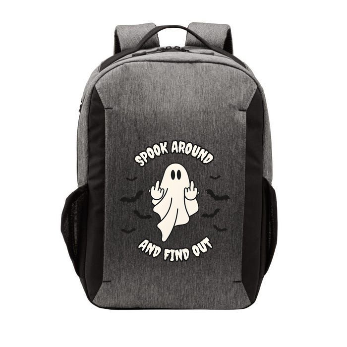 Spook Around And Find Out Halloween Ghost Ghoul Vector Backpack