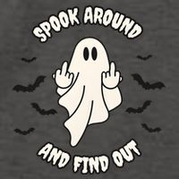 Spook Around And Find Out Halloween Ghost Ghoul Vector Backpack