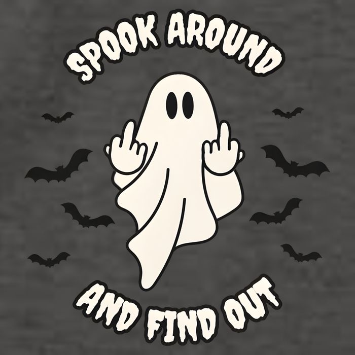 Spook Around And Find Out Halloween Ghost Ghoul Vector Backpack