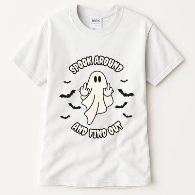Spook Around And Find Out Halloween Ghost Ghoul Tall T-Shirt