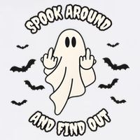 Spook Around And Find Out Halloween Ghost Ghoul Sustainable Bucket Hat