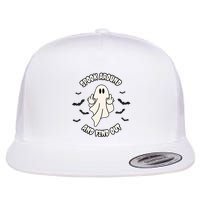 Spook Around And Find Out Halloween Ghost Ghoul Flatbill Hat
