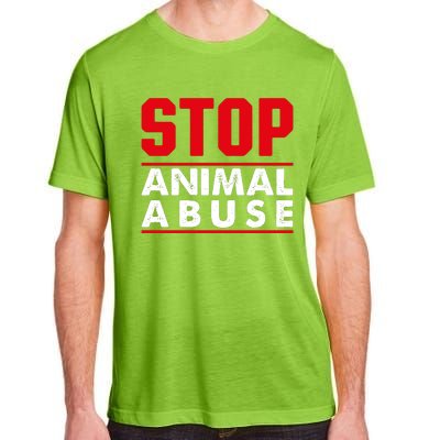 Stop Animal Abuse Stop Violence Agaist Animal Adult ChromaSoft Performance T-Shirt