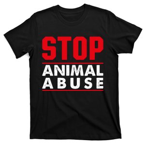 Stop Animal Abuse Stop Violence Agaist Animal T-Shirt