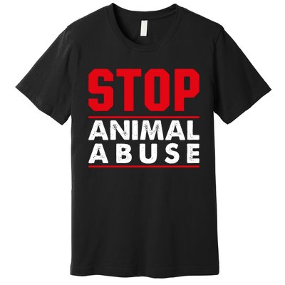 Stop Animal Abuse Stop Violence Agaist Animal Premium T-Shirt