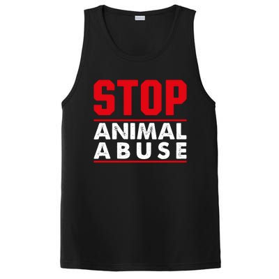 Stop Animal Abuse Stop Violence Agaist Animal PosiCharge Competitor Tank