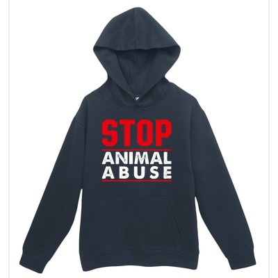 Stop Animal Abuse Stop Violence Agaist Animal Urban Pullover Hoodie