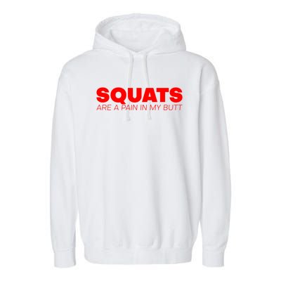 Squats Are A Pain In My Butt Meaningful Gift Garment-Dyed Fleece Hoodie