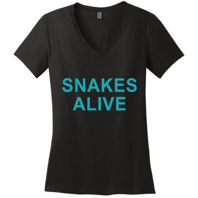 Snakes Alive Arizona Baseball Women's V-Neck T-Shirt