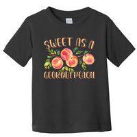 Sweet As A Georgia Peach Funny Southern Georgia Toddler T-Shirt