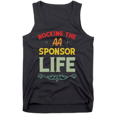 Sobriety Anniversary Aa Na Sponsorship Clean Aa Sponsor Tank Top