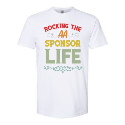 Sobriety Anniversary Aa Na Sponsorship Clean Aa Sponsor Softstyle® CVC T-Shirt