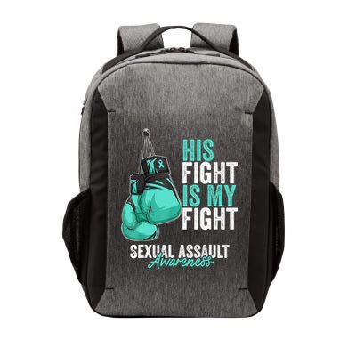 Sexual Assault Awareness Month Boxing Gloves Teal Ribbon Vector Backpack