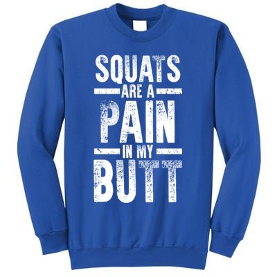 Squats Are A Pain In My Butt Funny Fitness Gym Lovers Gift Sweatshirt