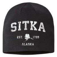 Sitka Alaska Ak Vintage Established Athletic Sports Design Sustainable Beanie