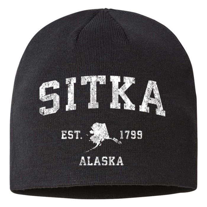 Sitka Alaska Ak Vintage Established Athletic Sports Design Sustainable Beanie