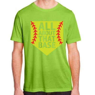 Softball All About That Base Cute Mom Coach Softball Player Gift Adult ChromaSoft Performance T-Shirt