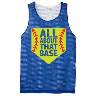 Softball All About That Base Cute Mom Coach Softball Player Gift Mesh Reversible Basketball Jersey Tank