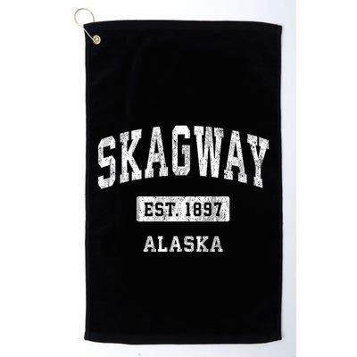 Skagway Alaska Ak Vintage Sports Established Design Golf Towel