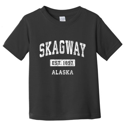 Skagway Alaska Ak Vintage Sports Established Design Toddler T-Shirt