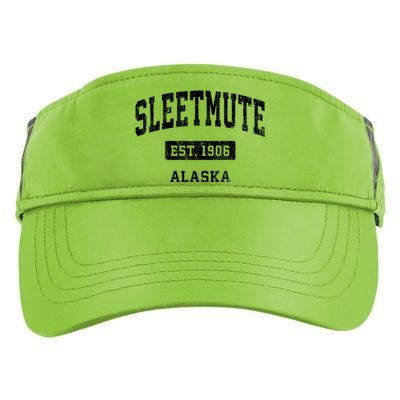 Sleetmute Alaska Ak Vintage Sports Established Design Adult Drive Performance Visor